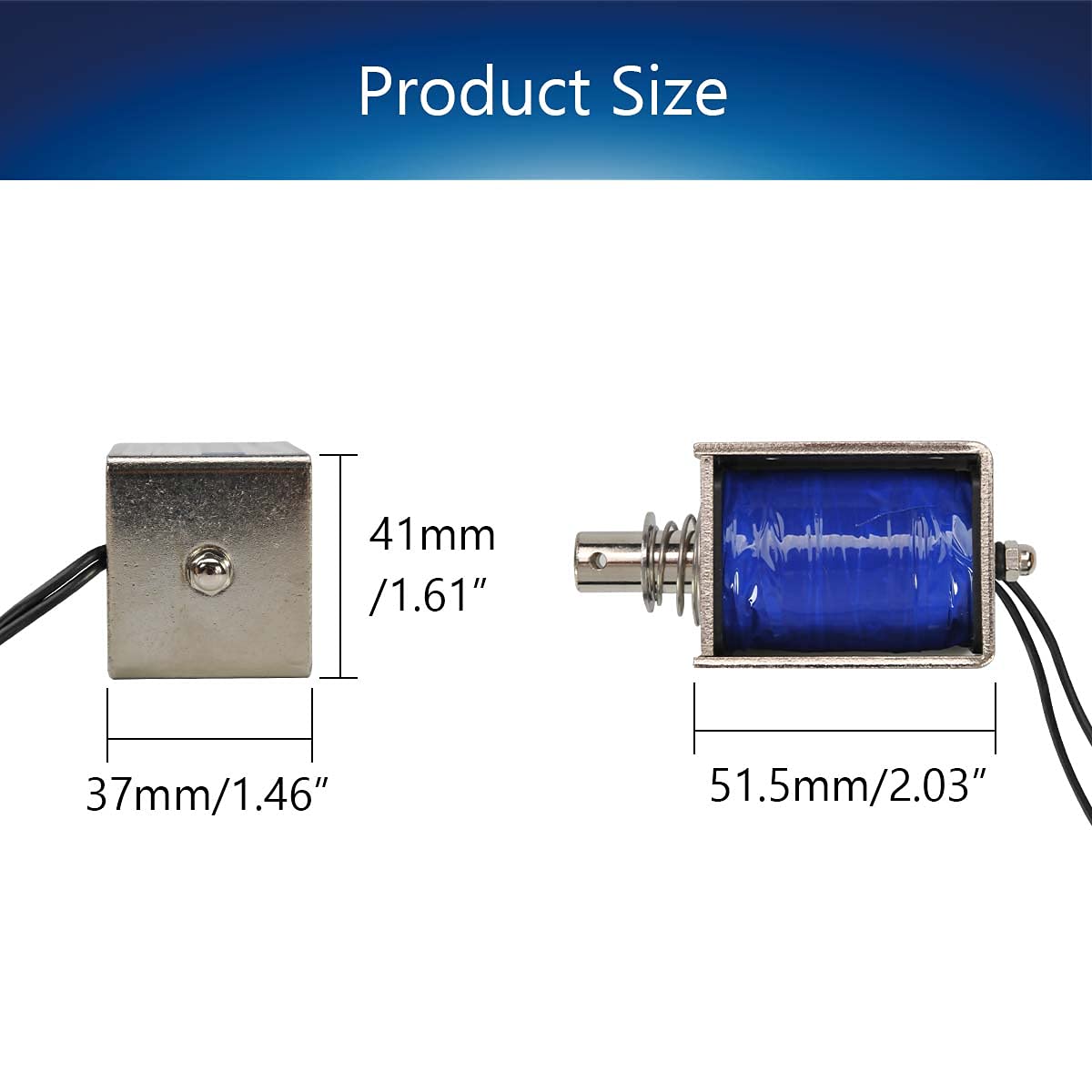 Fielect Fielect DC 12V 60N Pull Type Solenoid Electromagnet 10mm Open Frame Linear Motion Stroke JF-1050B for Efficient Performance - View 2 of 7