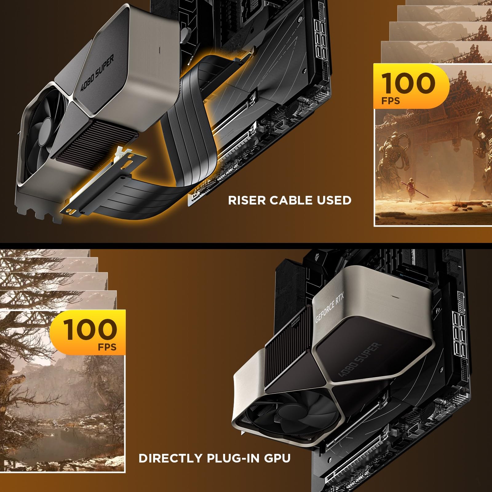 AsiaHorse PCIE 3.0 16x High Speed Flexible Riser Cable Adapter 200mm 90 Degree Angle Black for PC Graphics Card Extension - View 7 of 9