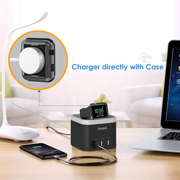 Simpeak Simpeak 2PACK Soft Screen Protector Case for Apple Watch Series 10 9 Ultra 8 7 6 5 4 3 2 1 in Black for 38mm 42mm 40mm 44mm 41mm 45mm 46mm 49mm - View 2 of 5