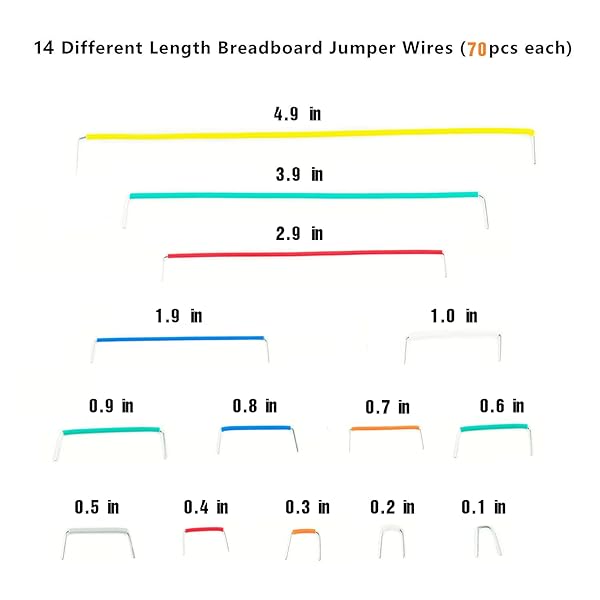Makeronics Makeronics 840-Piece Jumper Wire Kit for Arduino, Raspberry Pi & Jetson Nano - Perfect for Breadboard Prototyping & Electronics Projects - View 4 of 6
