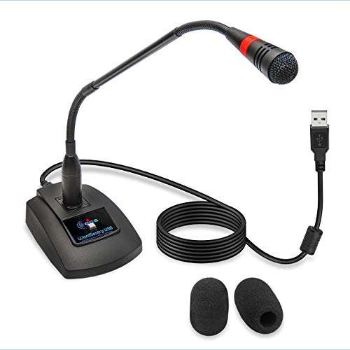 ECS "ECS WordSentry 19" USB Gooseneck Microphone: Noise-Cancelling, Unidirectional for Streaming, Podcasting, Gaming & Meetings" - View 2 of 9