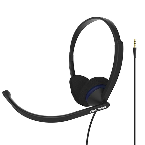 Koss Buy Koss CS200i On-Ear Headset with Boom Microphone - Wired 3.5mm Plug, Black | Best Communication Headset for Clarity - View 2 of 5