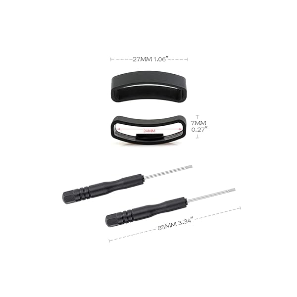 SENCATO SENCATO 2-Pack Strap Fastener Rings for Suunto Core Ambit Series Soft TPU Rubber 24mm Replacement Watch Band Loop Holder Retainer - View 8 of 8