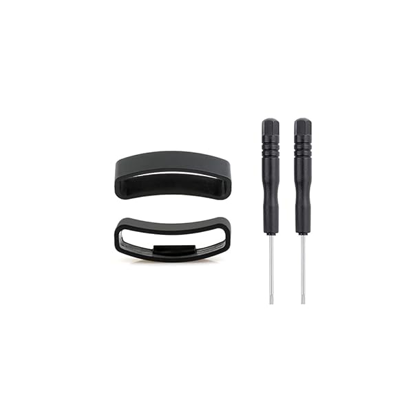 SENCATO SENCATO 2-Pack Strap Fastener Rings for Suunto Core Ambit Series Soft TPU Rubber 24mm Replacement Watch Band Loop Holder Retainer - View 2 of 8