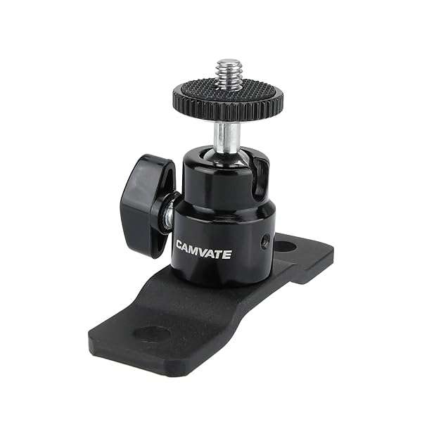 "CAMVATE 1/4"-20 Ball Head with Pedestal Mount for Monitors & Surveillance - Model 2324"