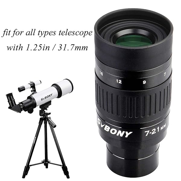 SVBONY "SVBONY SV135 Zoom Eyepiece 7-21mm - Premium 1.25" Telescope Accessory for Astronomical Viewing" - View 4 of 10