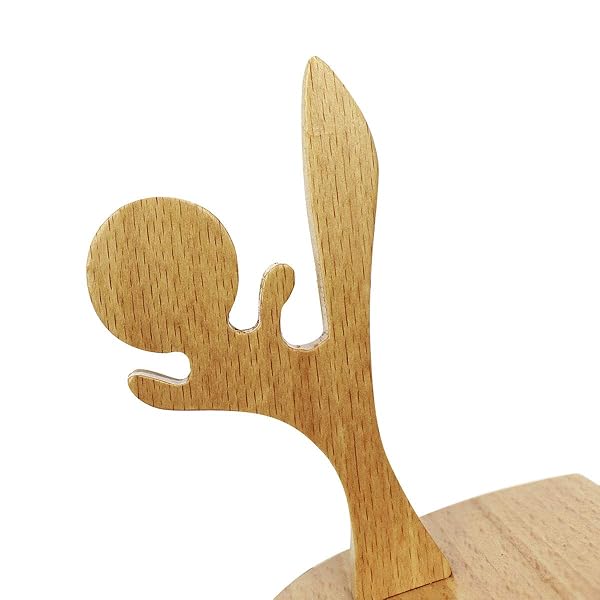 Amamcy Amamcy Cartoon Wooden Smartphone Desk Holder for All Mobile Phones Animal Design Phone Stand and Desk Ornament - View 3 of 7
