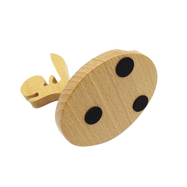 Amamcy Amamcy Cartoon Wooden Smartphone Desk Holder for All Mobile Phones Animal Design Phone Stand and Desk Ornament - View 4 of 7