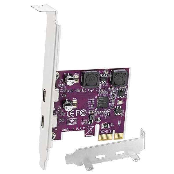 FebSmart FebSmart 2X 5Gbps USB-C PCIe Expansion Card for Windows 11/10/8.x/7/XP - Self-Powered, No Extra Supply Needed (FS-U302C-Pro) - View 2 of 10