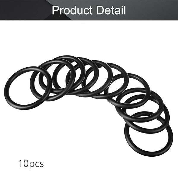 Othmro Othmro 10pcs Nitrile Rubber O-Rings 3mm Wire Dia 29mm OD for Oil Air Sealing Professional Plumbing Car Repair Black - View 3 of 9
