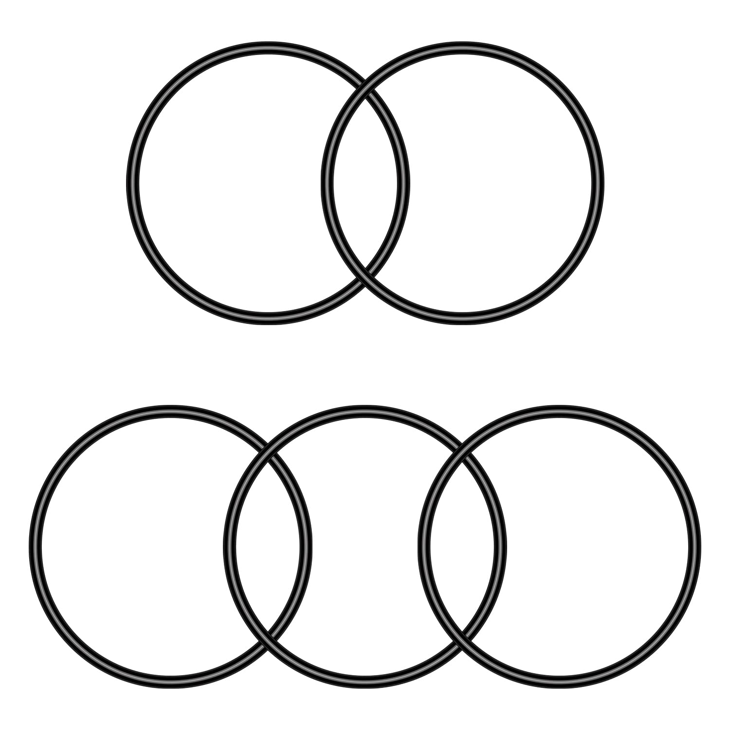 Othmro 5pcs Nitrile Rubber O-Rings 2.65mm Wire Dia 66.8mm OD for Oil Air Sealing Professional Plumbing Car Repair Black