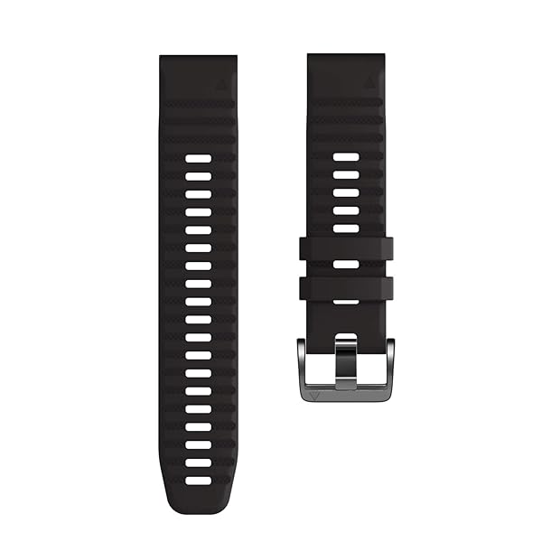 ANCOOL ANCOOL 22MM Quickfit Silicone Watch Band Replacement for Fenix 6 7 8 Pro Approach S60 S62 Quatix 6 Black - View 5 of 7