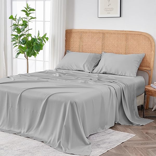 Sijo AiryWeight Tencel Sheet Set King Size Buttery Soft Cooling Sheets 100% Lyocell Eucalyptus 4pc Set Best of 2022