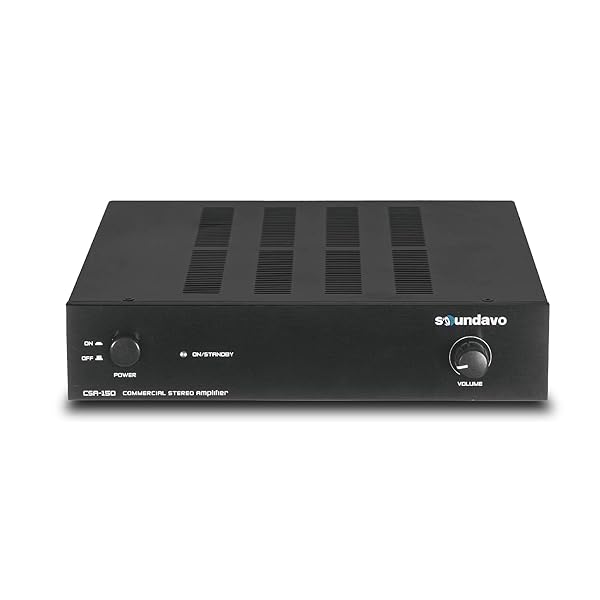 Soundavo Soundavo CSA-150 Stereo Amplifier: 450W Bridgeable Power for Home & Commercial Audio