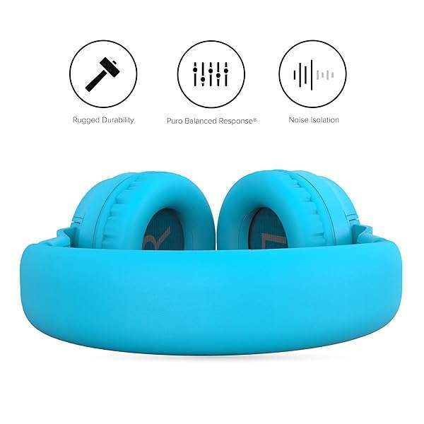 Puro Sound Labs Buy Puro Sound Labs PuroBasic Kids Headphones - Volume Limiting, Foldable, Adjustable, Compatible with Smartphones & Tablets - View 5 of 11