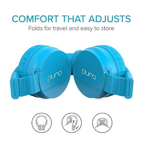 Puro Sound Labs Buy Puro Sound Labs PuroBasic Kids Headphones - Volume Limiting, Foldable, Adjustable, Compatible with Smartphones & Tablets - View 7 of 11