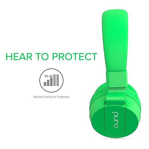 Puro Sound Labs PuroBasic Volume Limiting Wired Headphones for Kids Foldable Adjustable Headband with Microphone for Boys and Girls 2 Years and Up - View 3 of 7