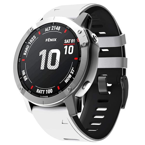 NotoCity NotoCity Fenix 6S Pro Compatible Watch Bands for Fenix 6S 7S 5S 5S Plus D2 Delta S Smartwatch White Black - View 2 of 8