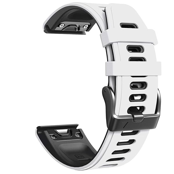 NotoCity Fenix 6S Pro Compatible Watch Bands for Fenix 6S 7S 5S 5S Plus D2 Delta S Smartwatch White Black