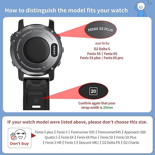 NotoCity NotoCity Green Black Compatible Watch Bands for Fenix 6S Pro 6S 7S 5S 5S Plus D2 Delta S Smartwatch - View 4 of 8