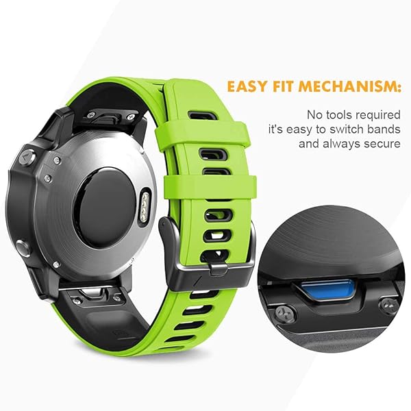 NotoCity NotoCity Green Black Compatible Watch Bands for Fenix 6S Pro 6S 7S 5S 5S Plus D2 Delta S Smartwatch - View 5 of 8