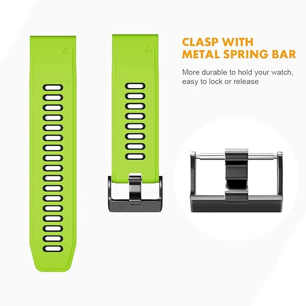 NotoCity NotoCity Green Black Compatible Watch Bands for Fenix 6S Pro 6S 7S 5S 5S Plus D2 Delta S Smartwatch - View 6 of 8