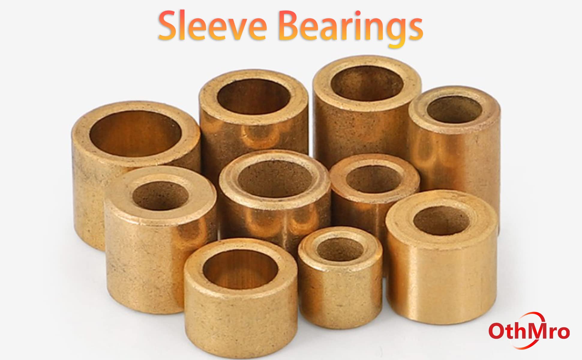 Othmro Othmro 3Pcs Self-Lubricating Sleeve Bearings 0.39 Bore 0.63OD 0.79 Length for Machinery Printing Presses Textile Machines - View 6 of 9