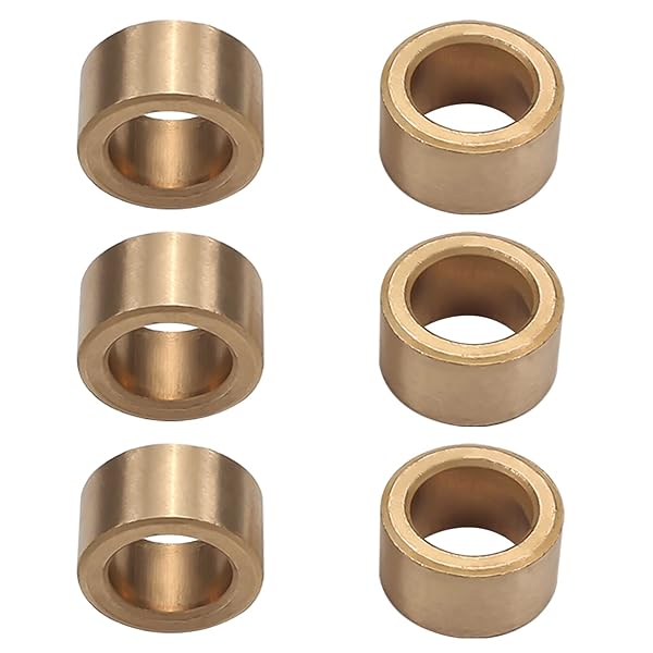 Othmro 6Pcs Self Lubricating Sintered Bronze Bearing Sleeve 12mm Bore 18mm OD 10mm Length for Electrical Equipment and Printing Machinery