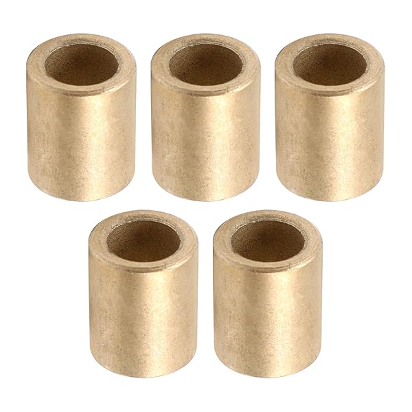 Othmro 8mm Bore 12mm OD 15mm Length Self Lubricating Sintered Bronze Bearing Sleeve 6PCS