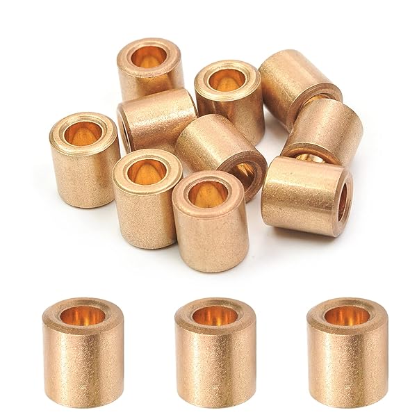 Othmro Othmro 10Pcs Self Lubricating Sleeve Bearings 0.2 Bore 0.35OD 0.39 Length for Machinery Printing Presses Textile Machines