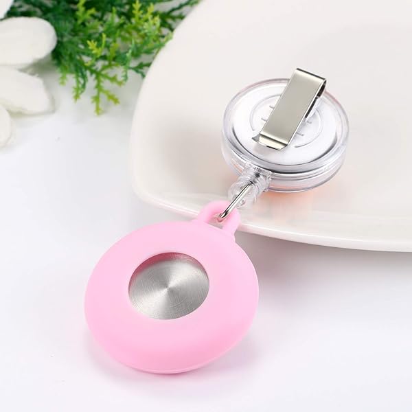Lancardo Lancardo Women's Nurse Clip on Watch Cute Flower Design Quartz Fob Pocket Watch with Pink Silicone Cover for Doctors and Clinics - View 5 of 8