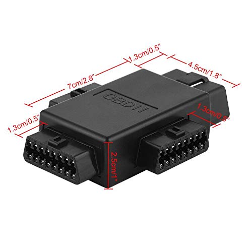 iKKEGOL iKKEGOL Pocket OBD2 Full 16 Pin Male to 3 Female Cable Splitter Adapter for Diagnostic Extender - View 8 of 9