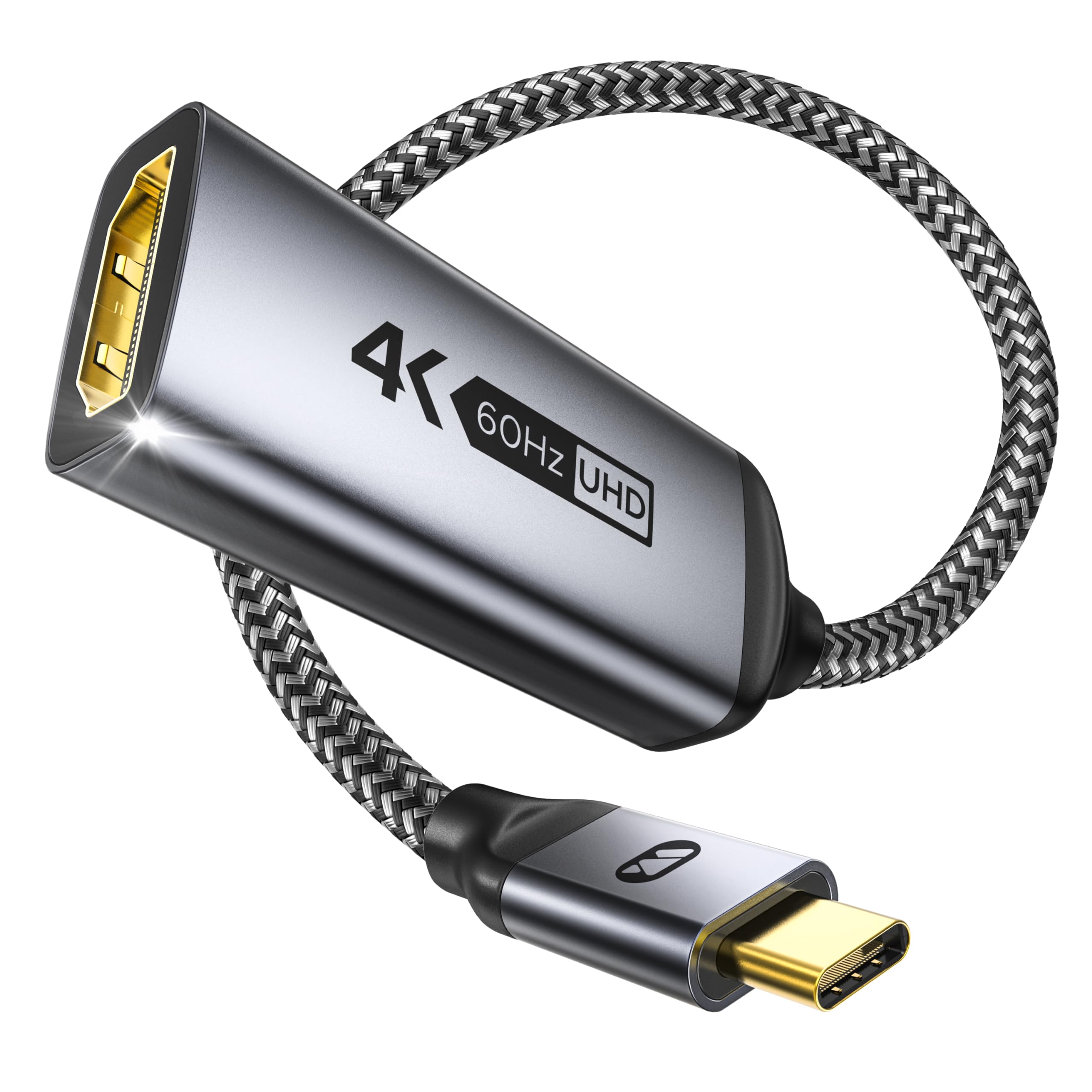 Warrky Warrky USB C to HDMI Adapter 4K - Compatible with iPad Pro, MacBook, Samsung Galaxy & More