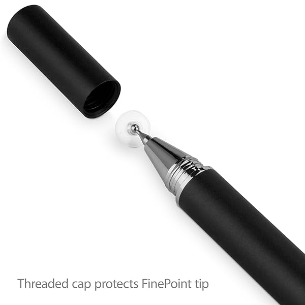 BoxWave BoxWave Stylus Pen for Dell Chromebook 3189 Education 2-in-1 FineTouch Capacitive Super Precise Jet Black - View 2 of 4