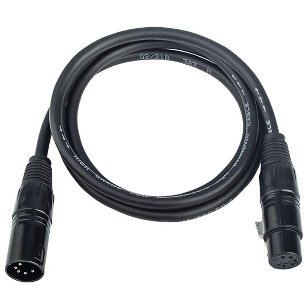 SiYear SiYear DMX512 XLR 5 Pin Male to Female Lighting Cable 10 Feet 3M for Stage and Event Use - View 5 of 6