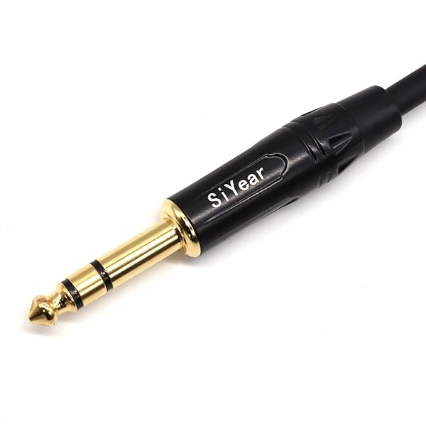 SiYear SiYear 5 Feet Dual RCA to 1/4 Inch Male Stereo Y Splitter Adapter Cable for Audio Connections - View 4 of 7