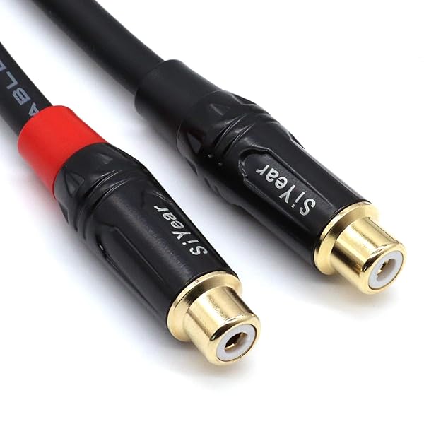 SiYear SiYear 5 Feet Dual RCA to 1/4 Inch Male Stereo Y Splitter Adapter Cable for Audio Connections - View 5 of 7