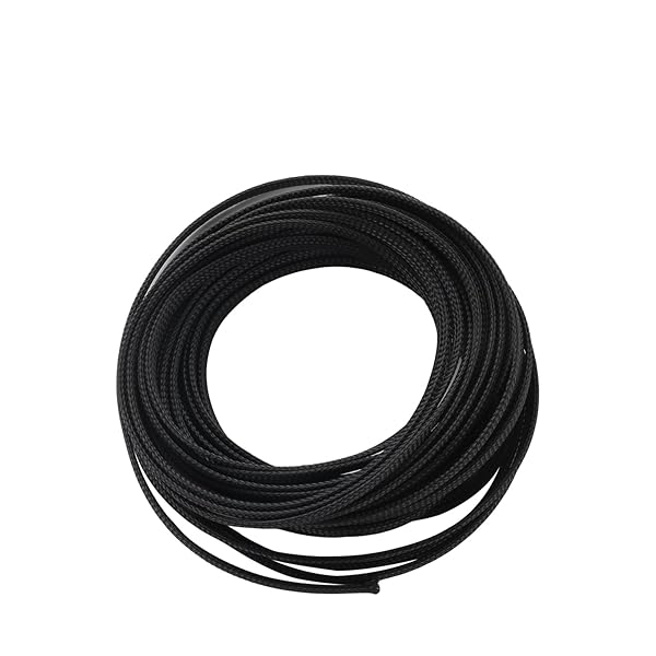 Othmro Othmro 10m Expandable Braided Cable Sleeve 6mm Flexible Wire Loom Organizer for TV Audio PC Cords Black - View 5 of 7