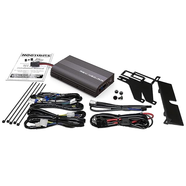 Hogtunes Upgrade Your Ride: Hogtunes REV 450-AA 200W 4-Channel Amplifier for 1998-2013 Harley-Davidson Motorcycles - View 2 of 2
