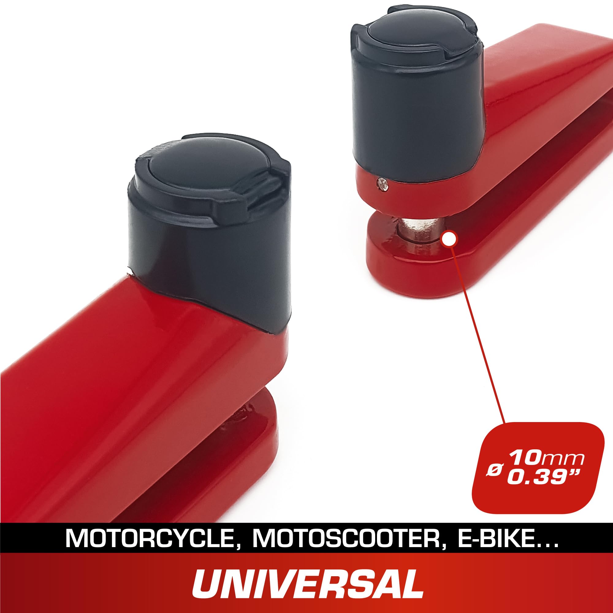 RADIKAL RK510R Motorcycle Disc Lock Compact Security Effective Anti Theft Brake Lock for Motorbike Scooter Electric Bike - View 3 of 8