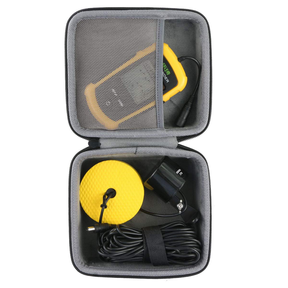 co2CREA Hard Travel Case for LUCKY Kayak Portable Handheld Fish Depth Finder FFC1108 Durable Protection and Easy Transport