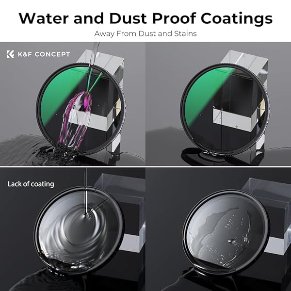K&F CONCEPT KF Concept 77mm ND8 and CPL Circular Polarizing Filter 2 in 1 for Camera Lens with 28 Multi-Layer Coatings Hydrophobic Scratch Resistant - View 5 of 10