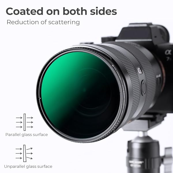 K&F CONCEPT KF Concept 77mm ND8 and CPL Circular Polarizing Filter 2 in 1 for Camera Lens with 28 Multi-Layer Coatings Hydrophobic Scratch Resistant - View 8 of 10