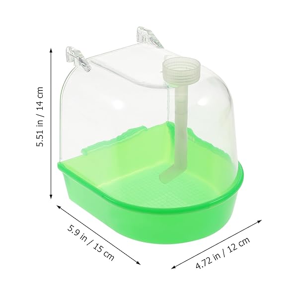 POPETPOP Bird Bath for Cage Parakeet Bath Tub Water Filling for Budgie Conure Finch Canary Cockatiel Parrot Lovebird Accessories - View 3 of 9