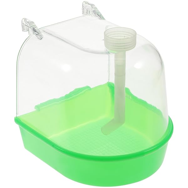 POPETPOP Bird Bath for Cage Parakeet Bath Tub Water Filling for Budgie Conure Finch Canary Cockatiel Parrot Lovebird Accessories