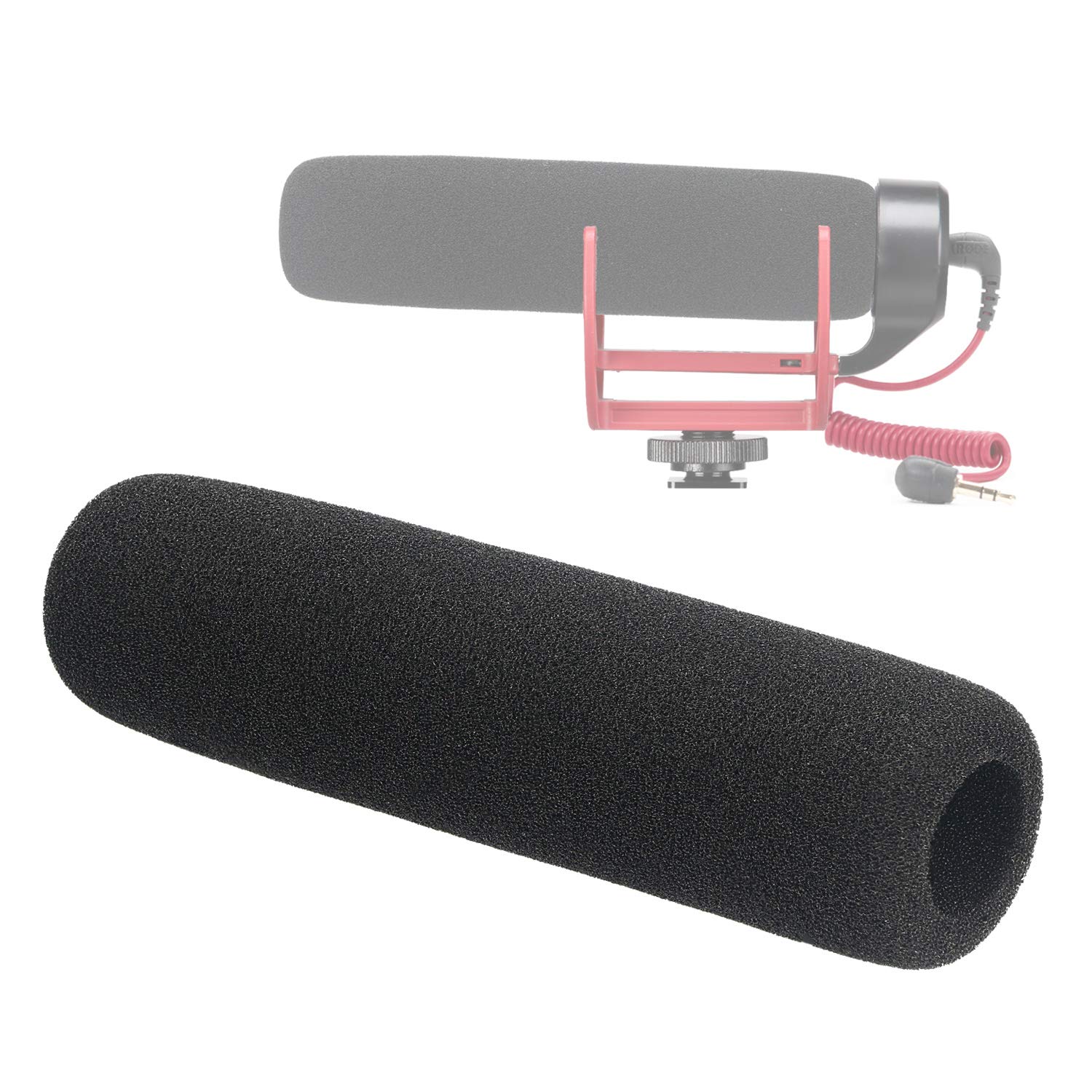 SUNMON Rode Deadcat Windscreen Foam for VideoMic Go Indoor Microphone Pop Filter by SUNMON