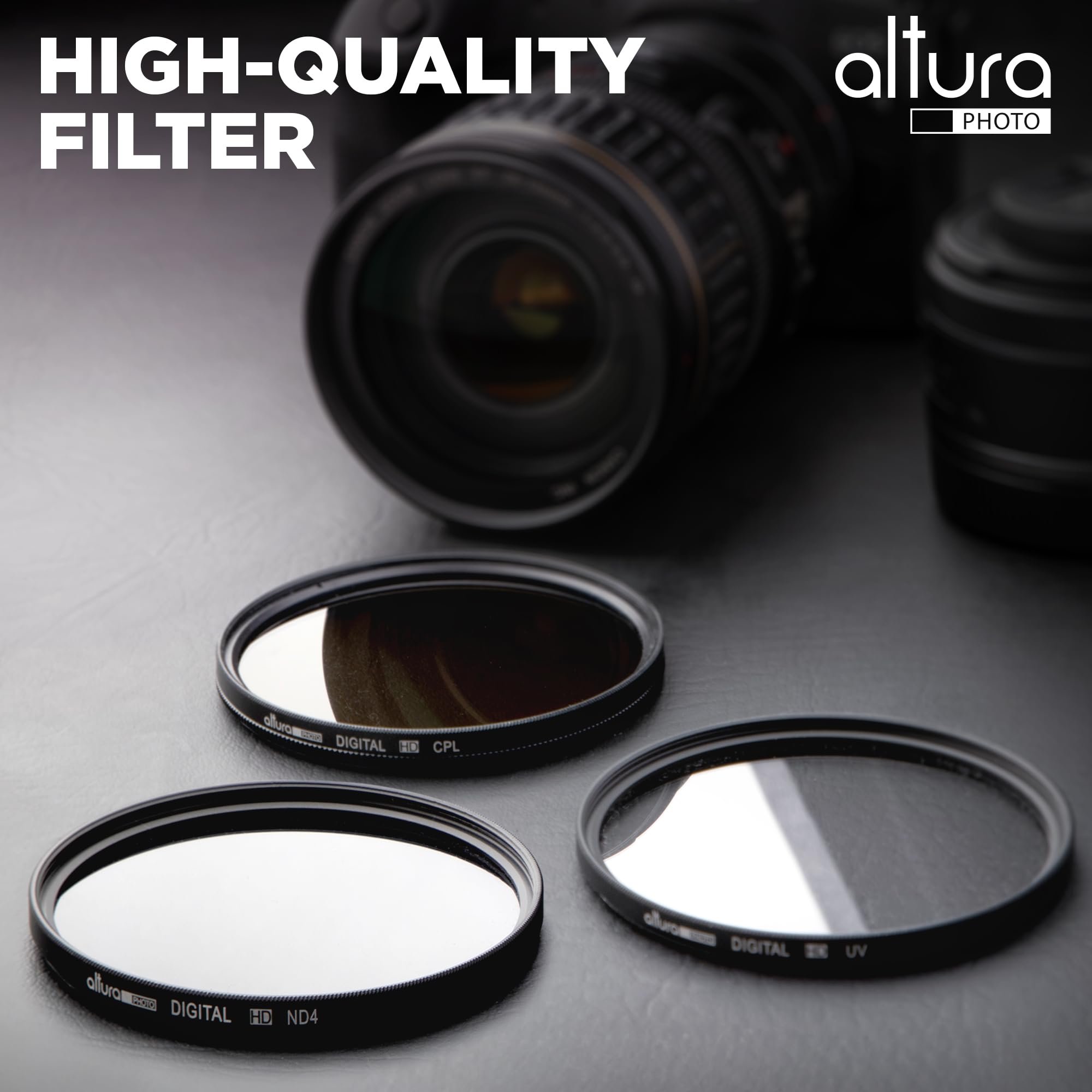 Altura Photo Altura Photo 95mm Lens Filter Kit Multi Coated UV CPL Polarizing ND Filters with Case for Camera Accessories and Lenses - View 2 of 7