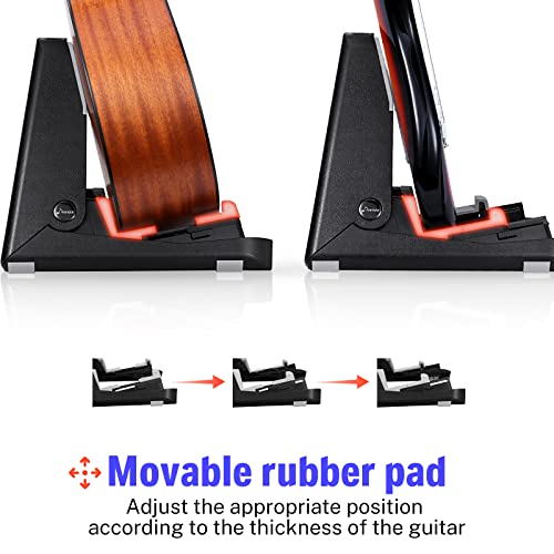 Donner Donner Guitar Stands DS-2: 2-Pack Foldable Lightweight Holders for Acoustic, Electric, Bass & Ukulele - View 4 of 8