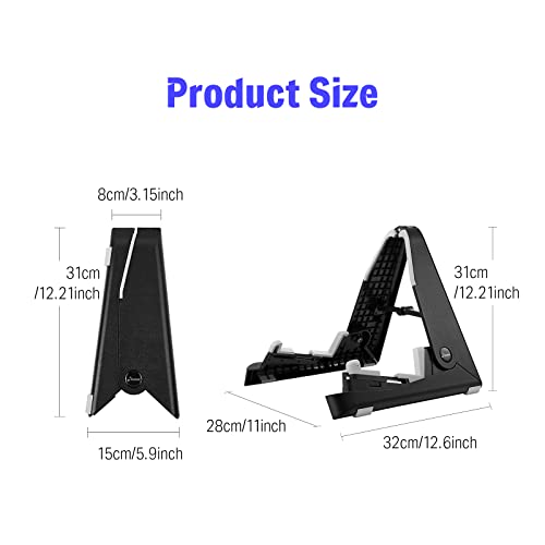 Donner Donner Guitar Stands DS-2: 2-Pack Foldable Lightweight Holders for Acoustic, Electric, Bass & Ukulele - View 6 of 8