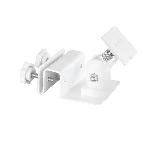 HOLACA HOLACA Weatherproof Gutter Mount for Ring Solar Panel Outdoor Wall Bracket Accessories White - View 3 of 7